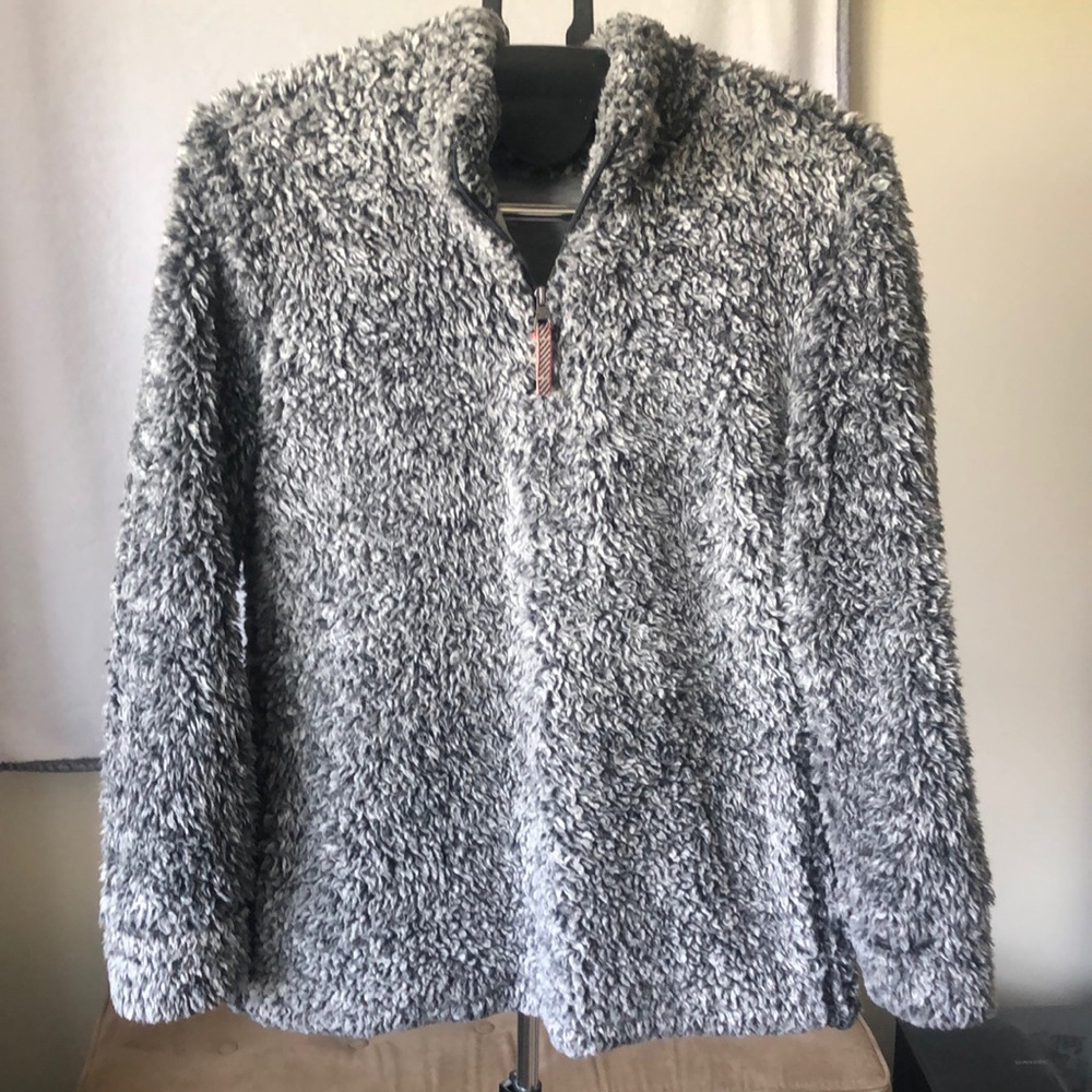 Gray fuzzy sweatshirt